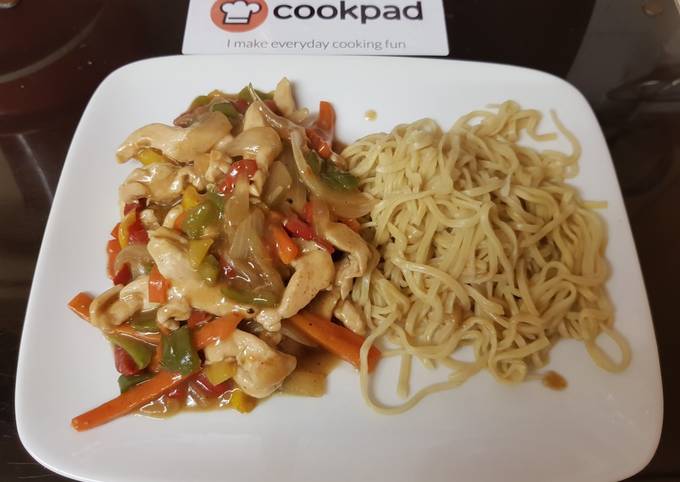 Steps to Make Any-night-of-the-week My Chicken, Sweet Peppers. Stir Fry 😘