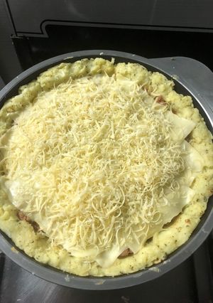 Una foto de Pastel de carne en sartén