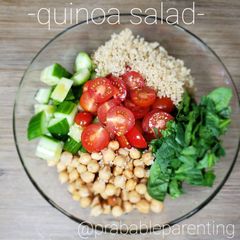Quinoa salad A picture of Quinoa salad.