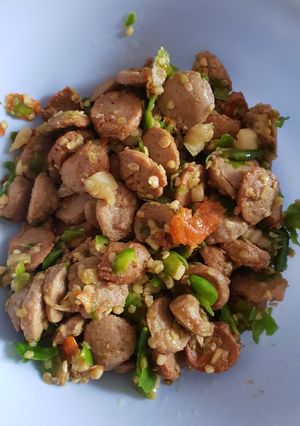 Foto resep Bakso sambal hijau pedas