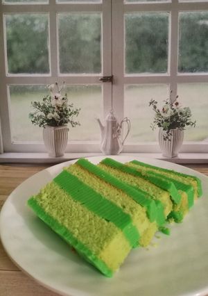 Foto resep Pandan Layer Cake 💚💚