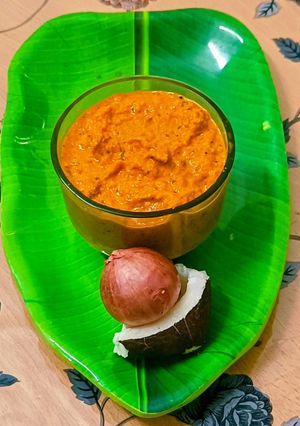 A picture of Spicy Onion chutney Coconut.