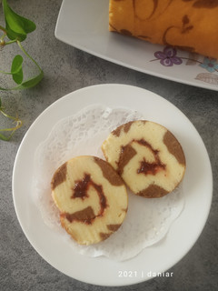 Foto resep Marble Chiffon Rollcake / Bolu Gulung Ekonomis