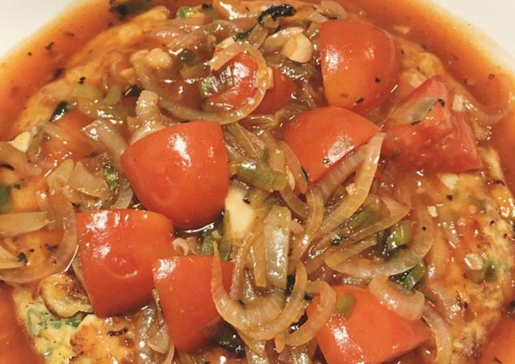 Fuyunghai ayam saus tomat