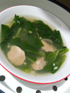 Foto resep Sayur bening sawi+bakso