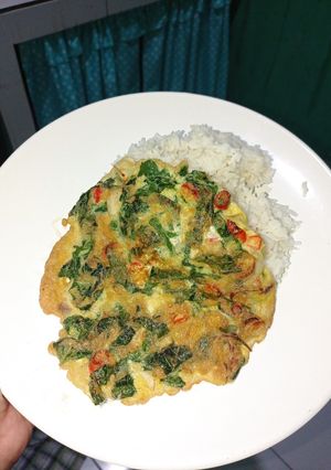 Foto resep Dadar bayam