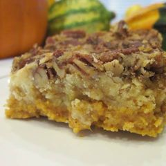 A picture of Pumpkin Pecan Crunch Cake.