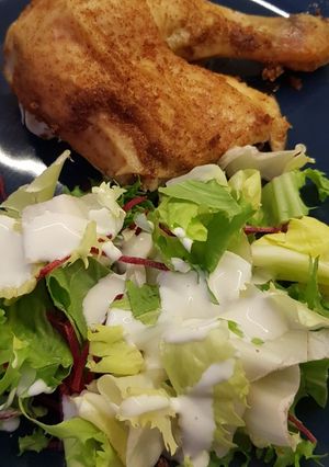 Omlós sült csirke recept fotója