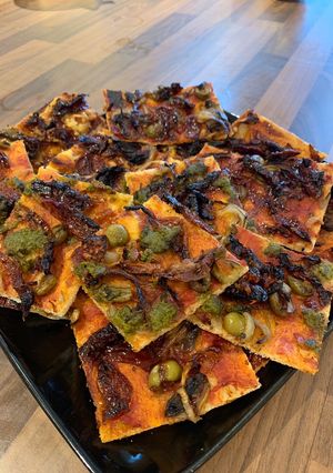 A picture of Quick Vegan Pizza.