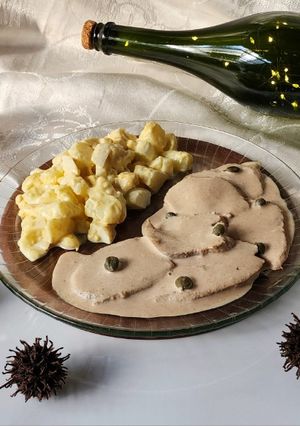 Una foto de ❤️ Vitel Tonne de lengua, receta tradicional de mi mamá para fin de año y Navidades ❤️