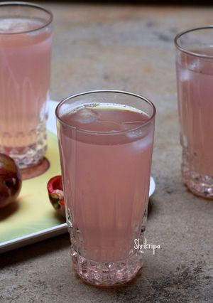 A picture of Punarpuli sharbath/ Fresh Kokum Juice:.