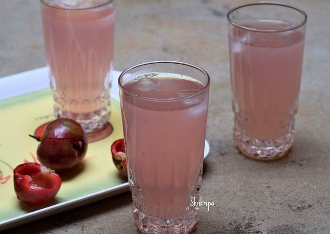 Punarpuli sharbath/ Fresh Kokum Juice: