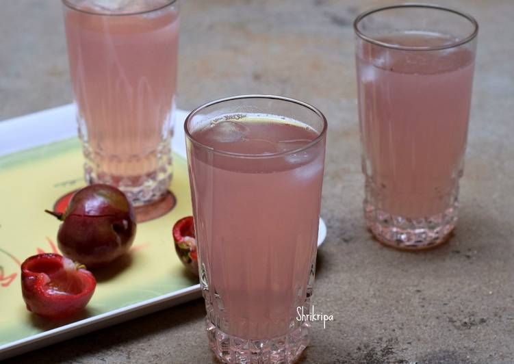 Punarpuli sharbath/ Fresh Kokum Juice: