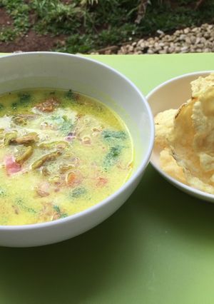 Foto resep Soto ayam kuah santan
