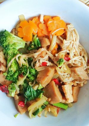 Foto resep Enoki Bakso Saus Tiram Teriyaki