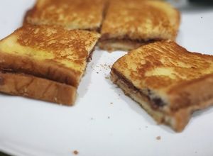 Foto resep Roti Panggang Peanut Butter Hazelnut