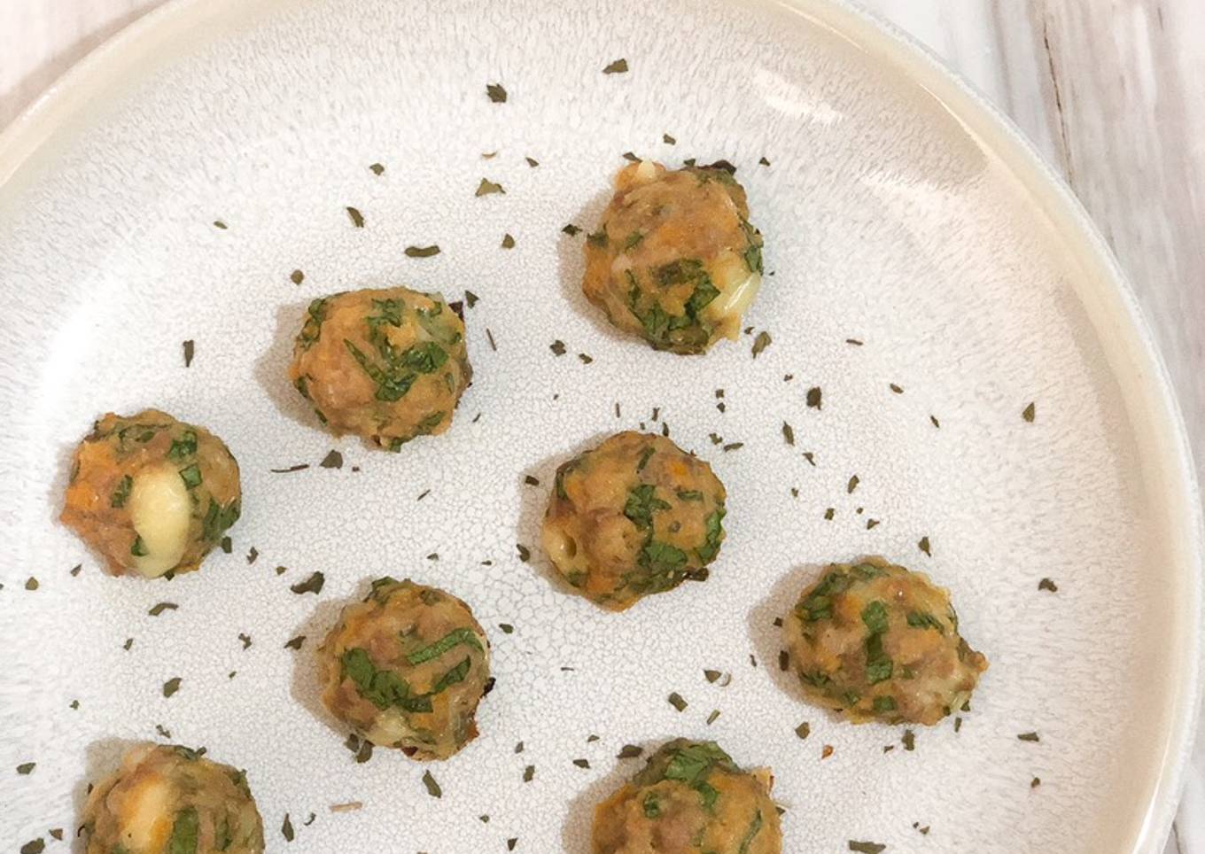 Pork and Spinach Balls