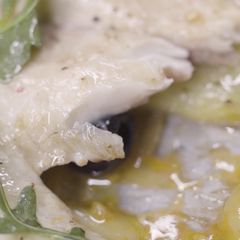 A picture of Roasted rosemary sea bass.