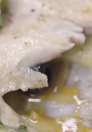 A picture of Roasted rosemary sea bass.