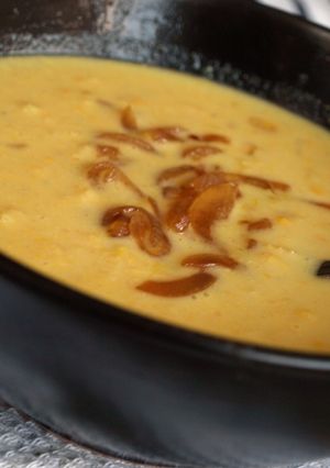 Chilis kukoricaleves recept karamellizált hagymával recept fotója