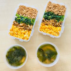 A picture of Soboro Donburi.
