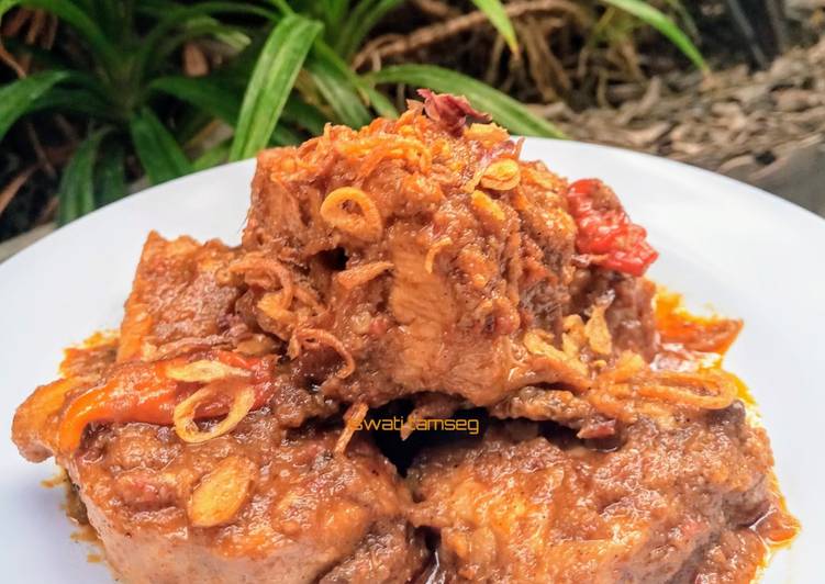 Resep Ayam tahu tempe bumbu rujak Anti Gagal