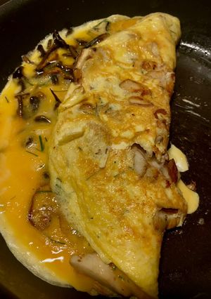 Une photo de Omelette aux 2 champignons