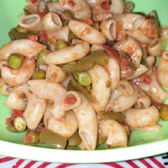 A picture of Peri peri Macaroni masala.