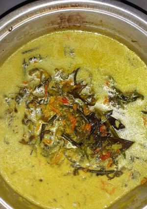Foto resep Sayur pakis santan pedas