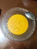 Custard bí đỏ - hạnh nhân - bích quy