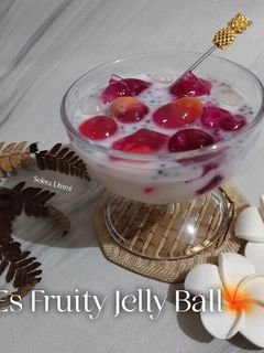 Foto resep Es Fruity Jelly Ball