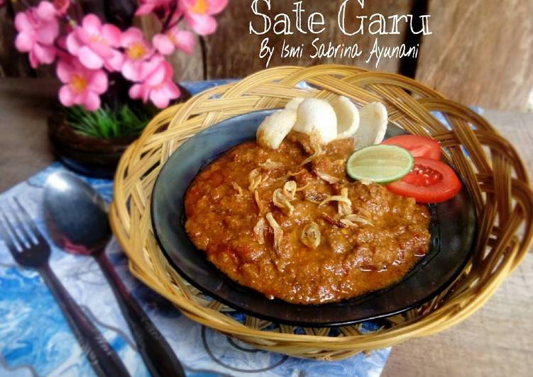 Sate Garu / sate tanpa tusuk