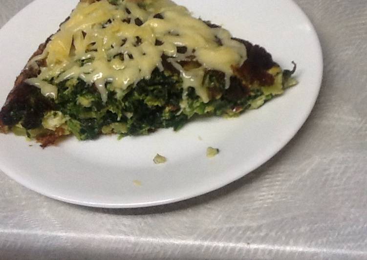 Pastel de espinaca al gratín