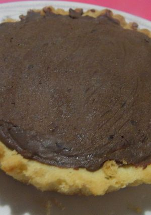 Una foto de Tarta de chocolate blanco y chocolate negro