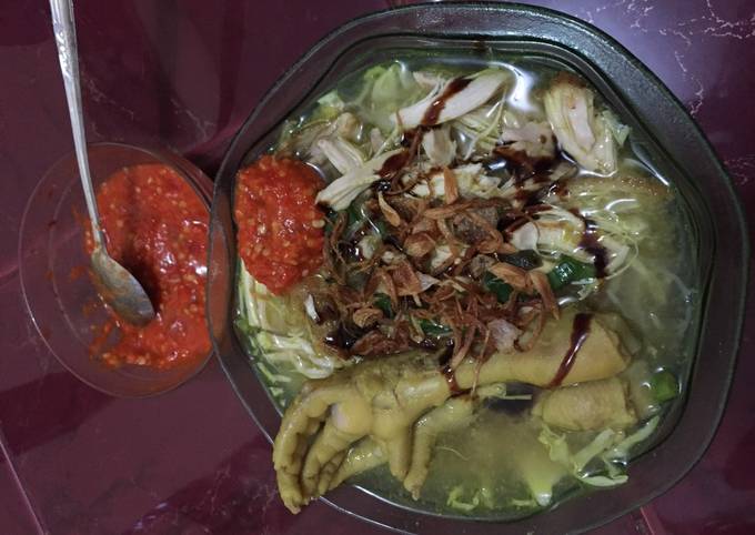 Soto ayam ceker