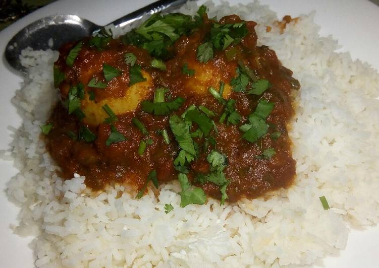 Spicy egg curry