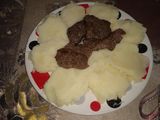 بطاطا بوريه بستيك اللحم