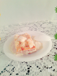 Una foto de Postre de piña con galletas dulces