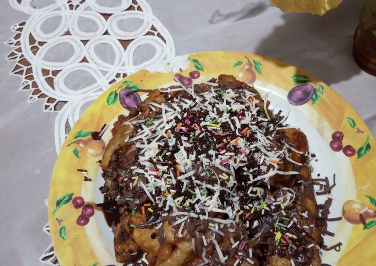 Pisang coklat keju