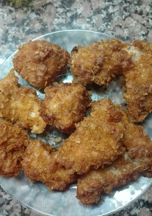 Una foto de Pollo frito crujiente