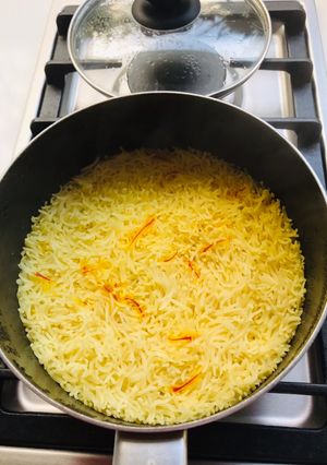 รูปของ ข้าวอินเดียบาสมาติหุงใส่หญ้าฝรั่น(Basmati)