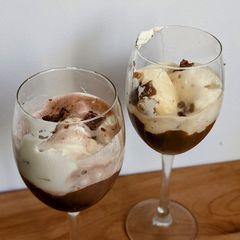 A picture of Affogato Coffee Ice cream.