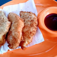A picture of Potato patties.