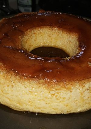 Una foto de Flan