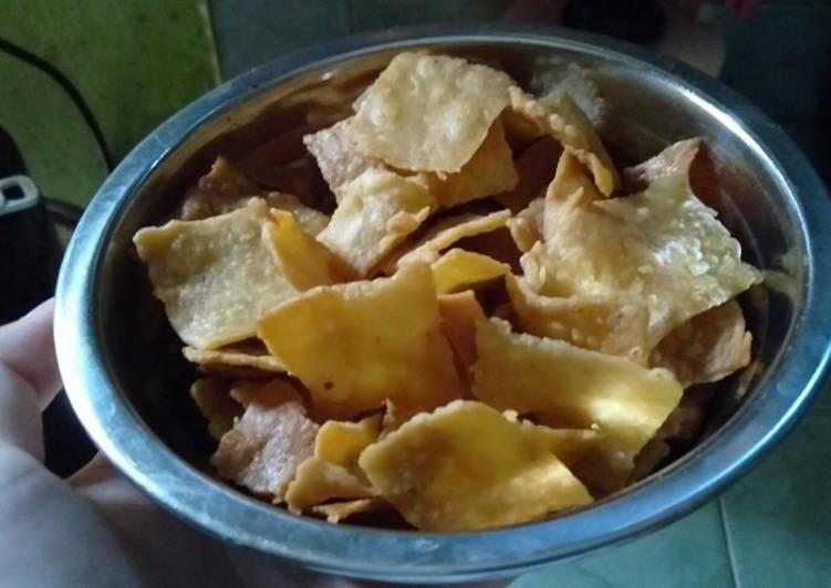 Resep Mudah Keripik Mie Ala Warteg