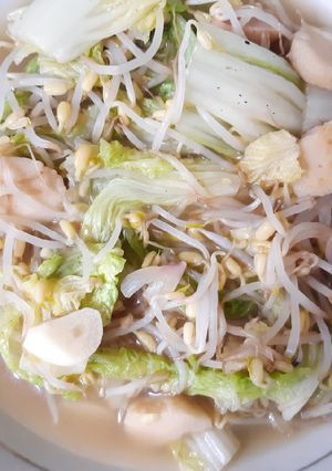 Foto resep Cah Tauge dan Sawi Saus Tiram
