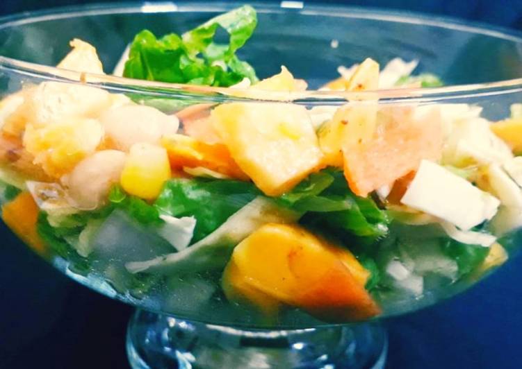 Recipe of Award-winning Mango crunchy salad #mangomasti
