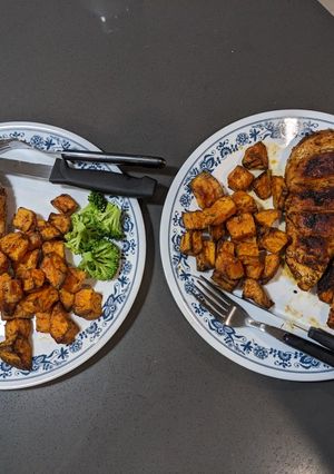 A picture of Air fryer Chicken with Seasoning.