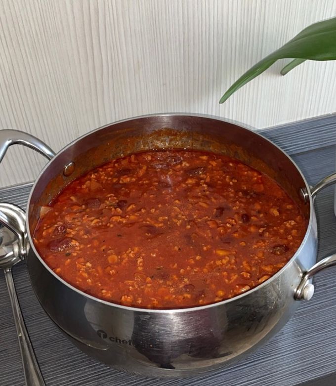 Hamis chilis bab recept fotója