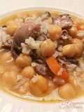 Cocido de gallina con verduras